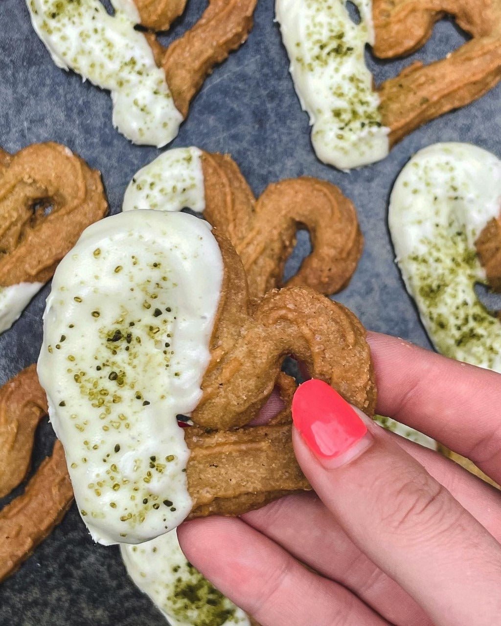 Matcha witte chocolade spritsen - Bodhi Drinks