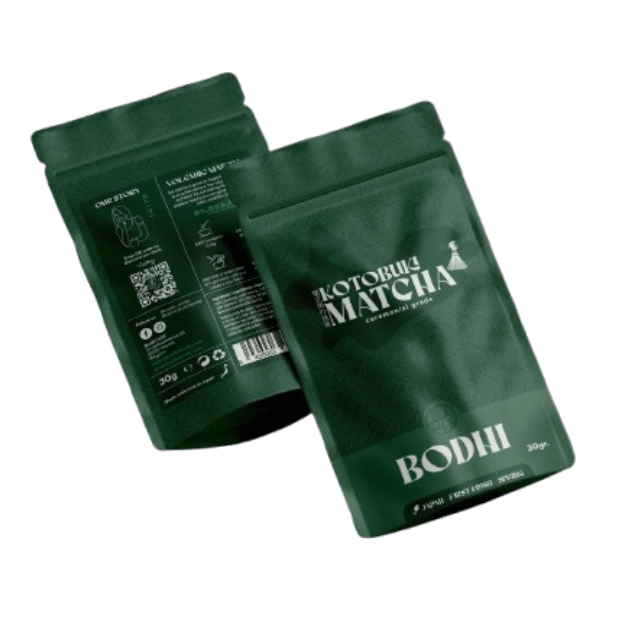 Kotobuki Ceremonial Matcha - Bodhi Drinks - Pouch 30gr - japanese matcha - kagoshima - vulcanic - tana - first flush - spring - sweet matcha - A grade - ceremonial grade - belgisch merk - lokaal - duurzaam